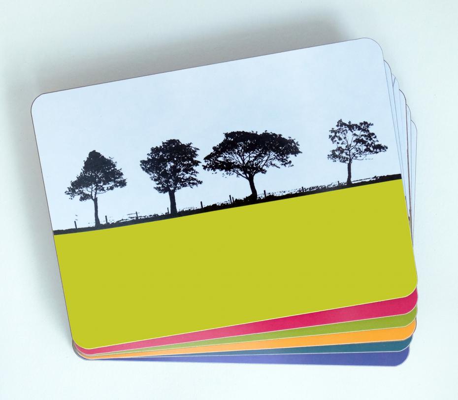 Landscape Table Mat Set-Design Colours